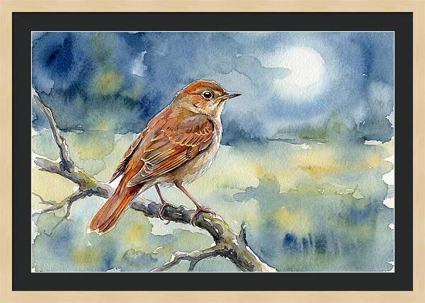 Nightingale In Moonlight