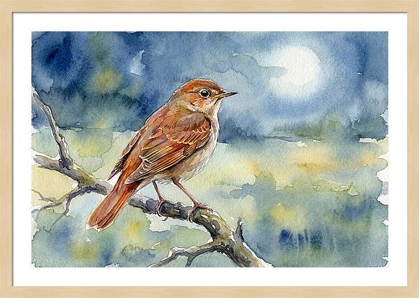 Nightingale In Moonlight