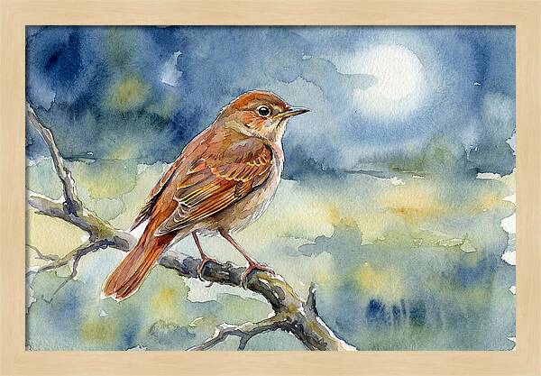Nightingale In Moonlight
