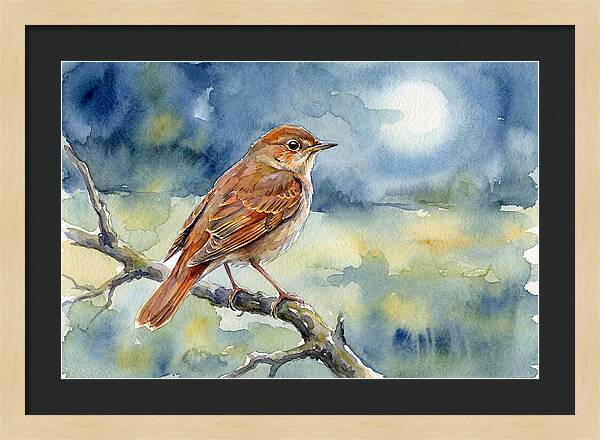Nightingale In Moonlight
