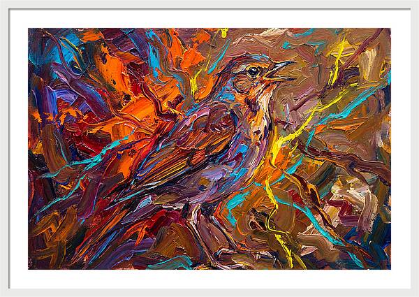 Nightingale In Vibrant Colors