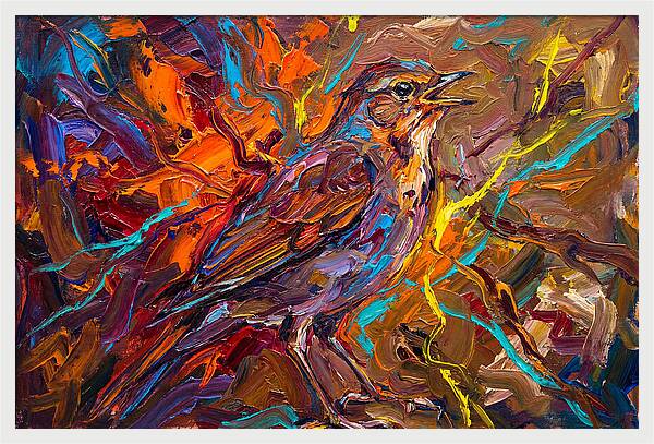 Nightingale In Vibrant Colors