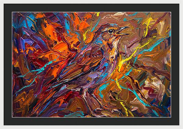 Nightingale In Vibrant Colors