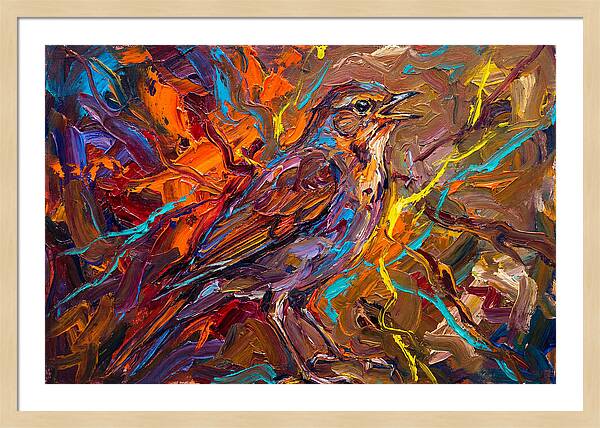 Nightingale In Vibrant Colors