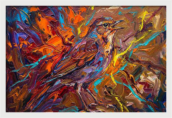 Nightingale In Vibrant Colors