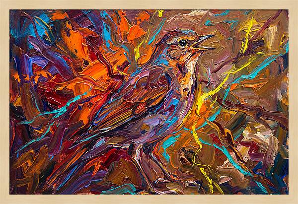 Nightingale In Vibrant Colors