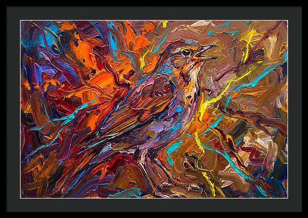 Nightingale In Vibrant Colors