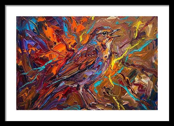 Nightingale In Vibrant Colors