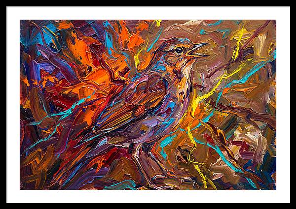 Nightingale In Vibrant Colors