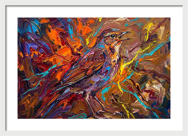 Nightingale In Vibrant Colors