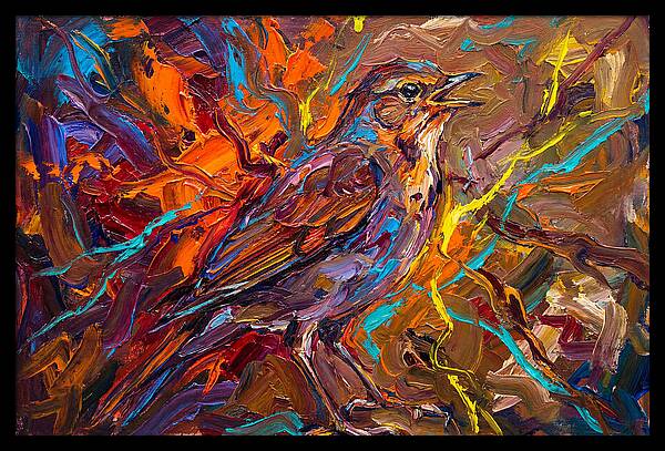 Nightingale In Vibrant Colors