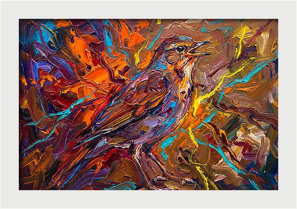 Nightingale In Vibrant Colors