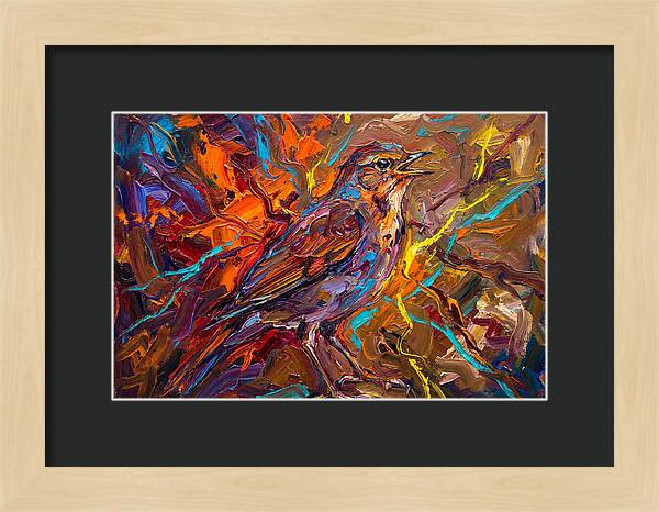 Nightingale In Vibrant Colors