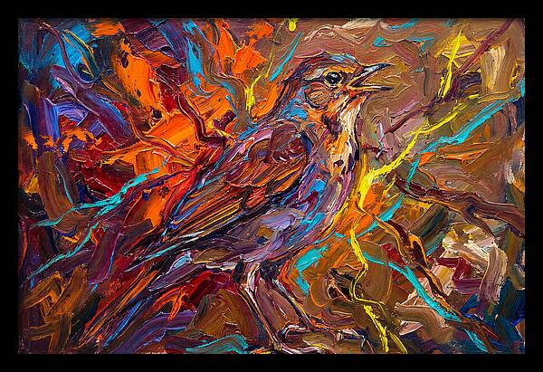 Nightingale In Vibrant Colors