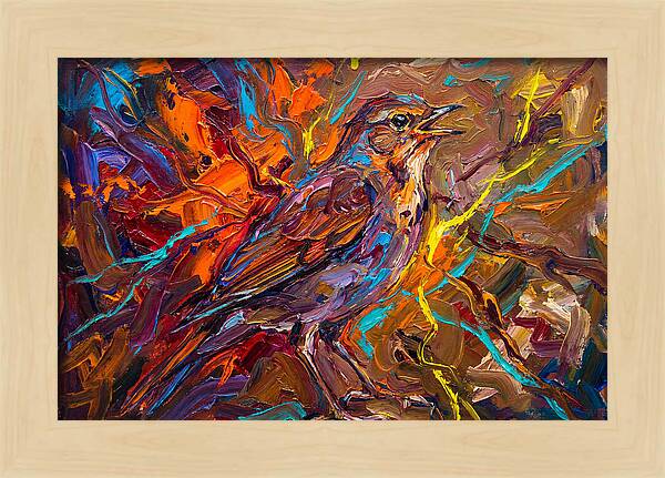 Nightingale In Vibrant Colors