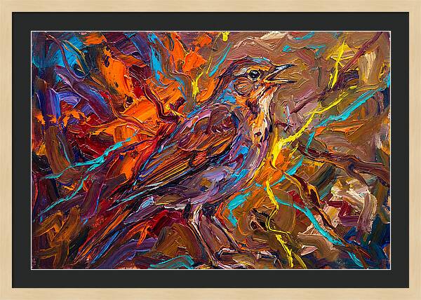 Nightingale In Vibrant Colors