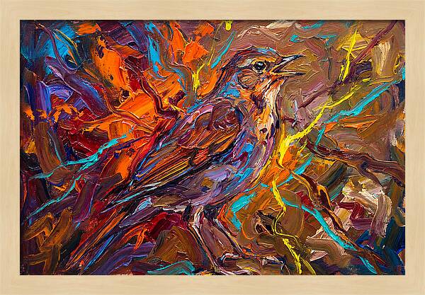 Nightingale In Vibrant Colors