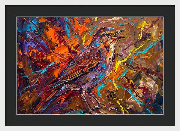 Nightingale In Vibrant Colors