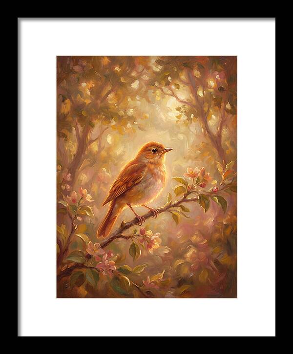 Nightingale Perched