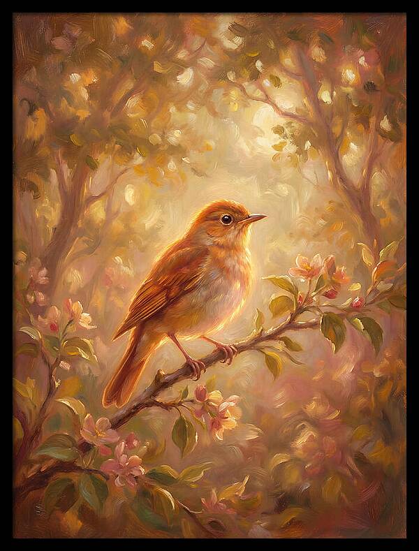 Nightingale Perched