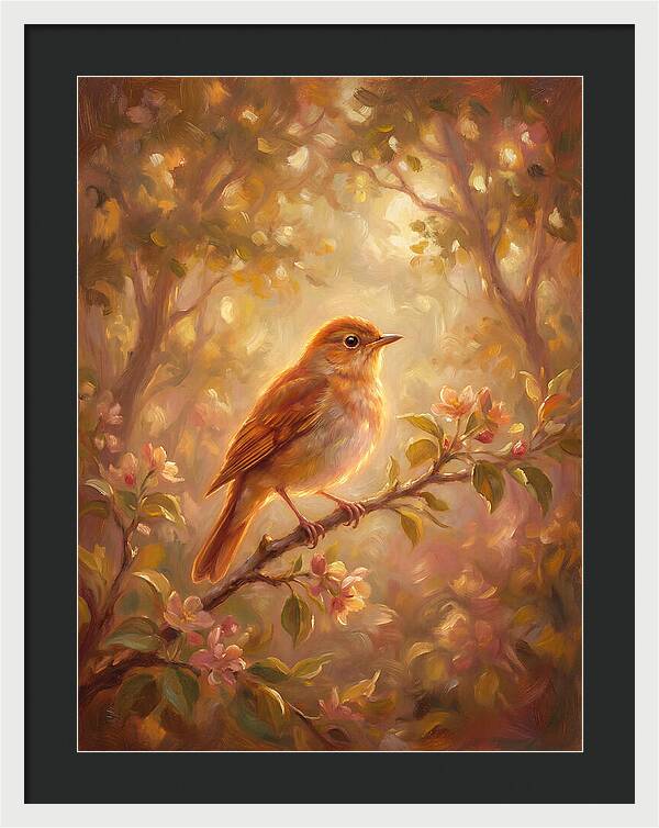 Nightingale Perched