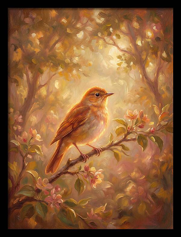 Nightingale Perched