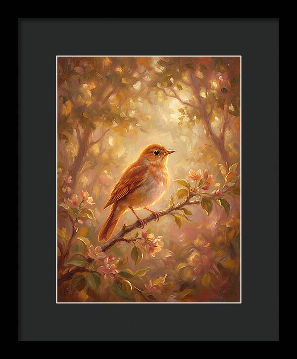 Nightingale Perched