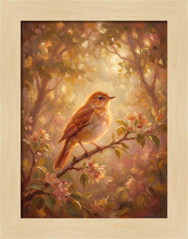 Nightingale Perched