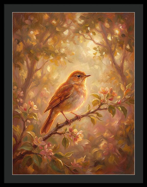 Nightingale Perched