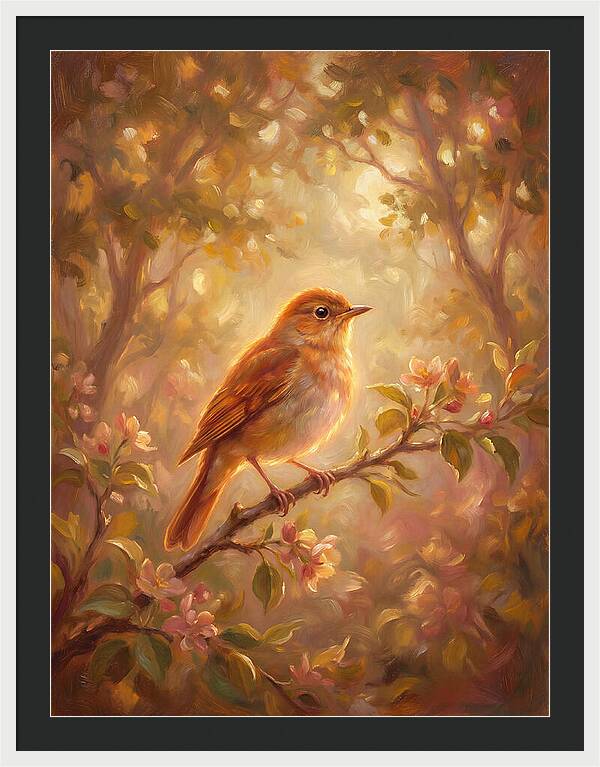 Nightingale Perched