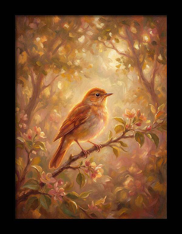 Nightingale Perched