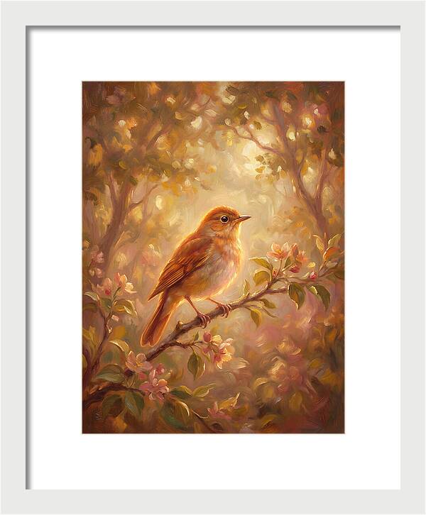 Nightingale Perched