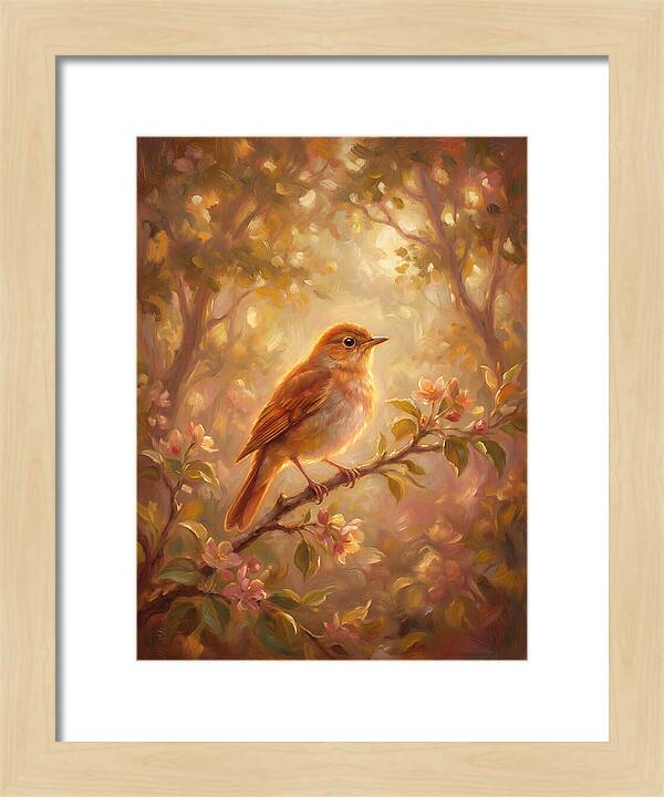 Nightingale Perched