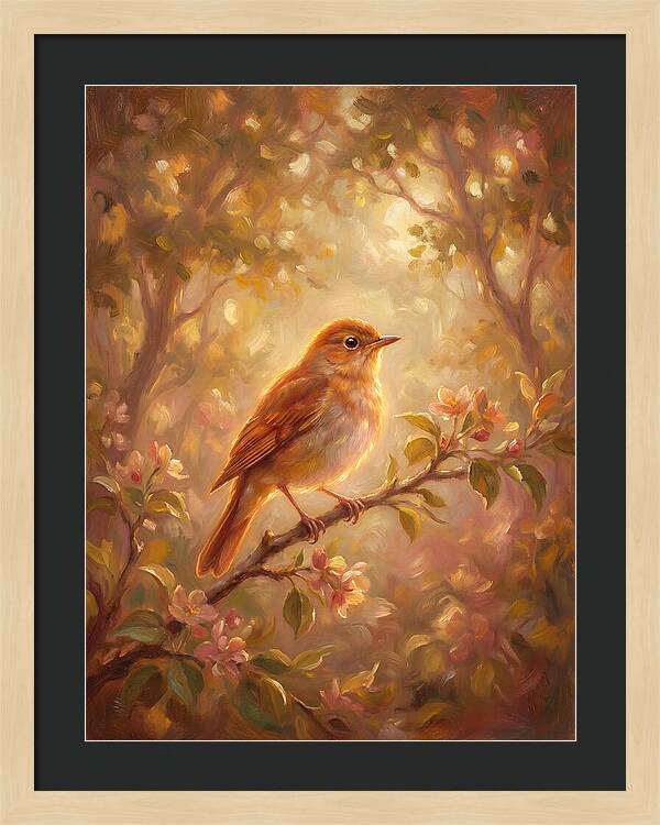 Nightingale Perched