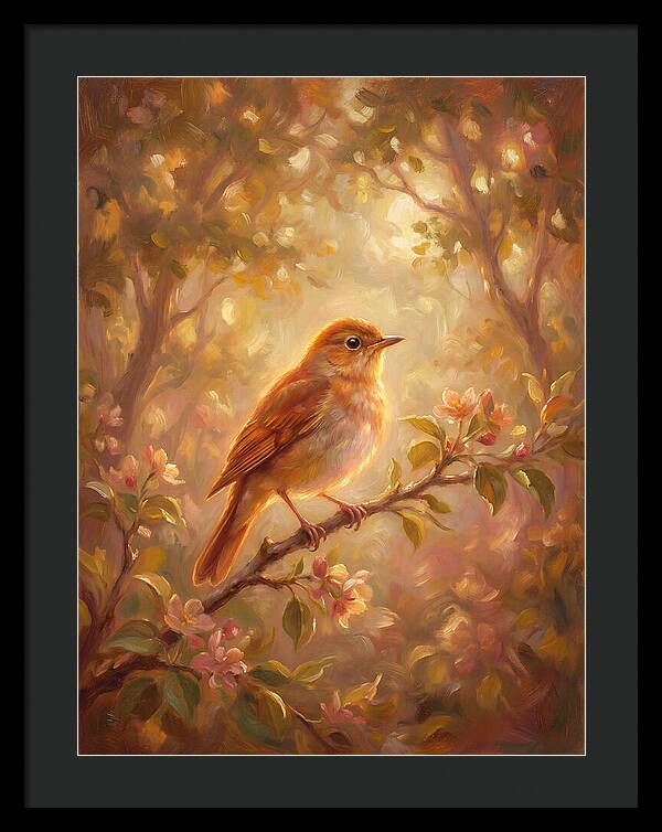 Nightingale Perched