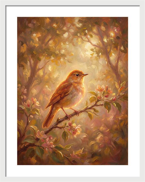 Nightingale Perched