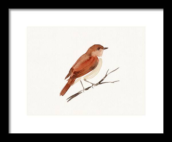 Nightingale Perched Gracefully