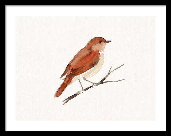 Nightingale Perched Gracefully