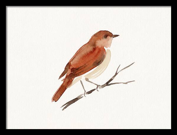 Nightingale Perched Gracefully