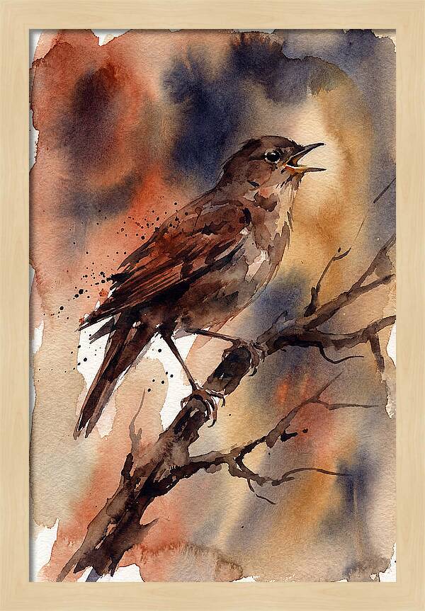 Nightingale Singing At Dusk