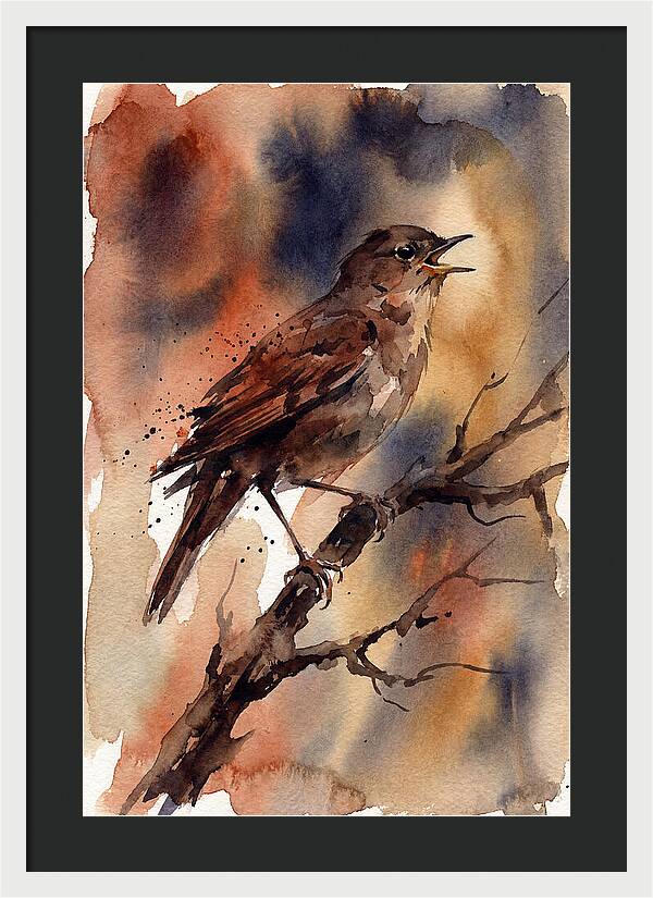 Nightingale Singing At Dusk