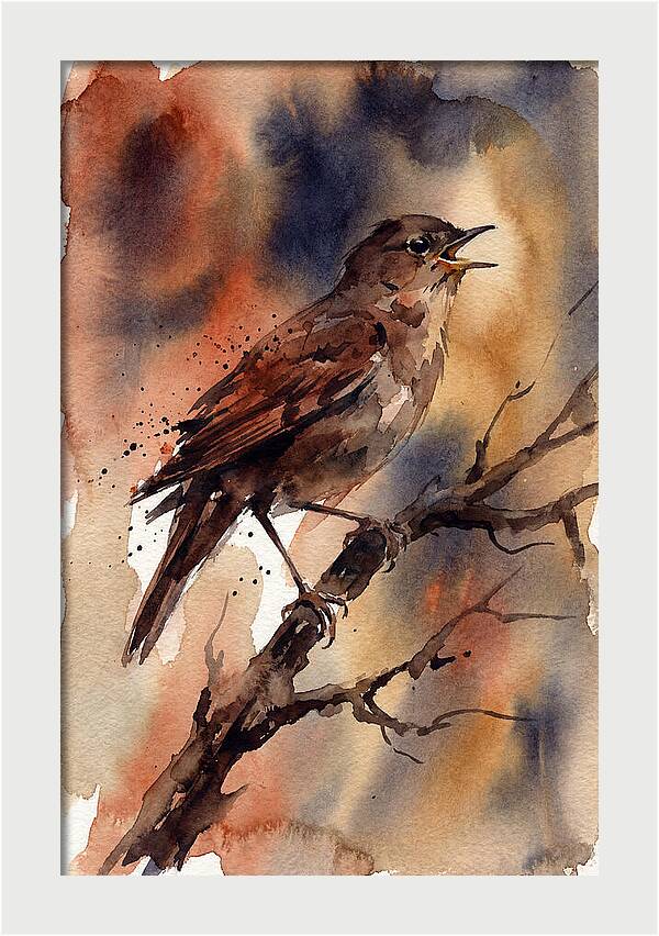 Nightingale Singing At Dusk