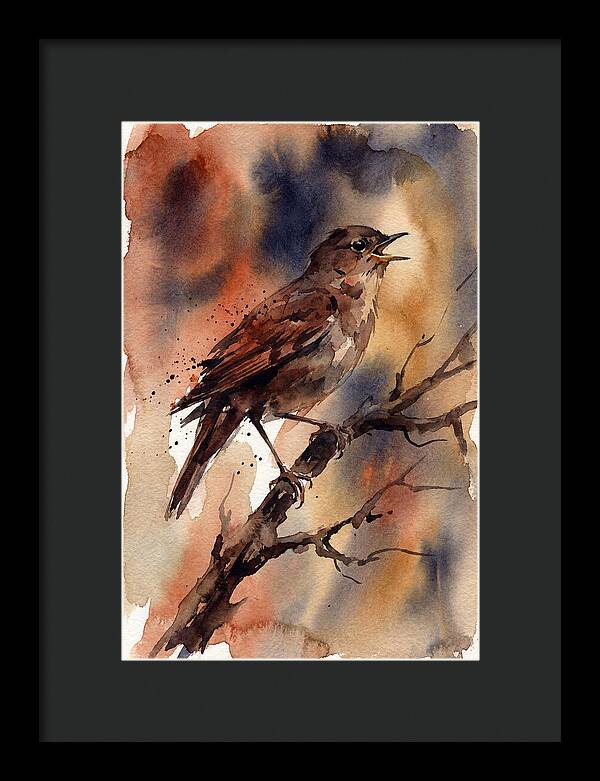 Nightingale Singing At Dusk