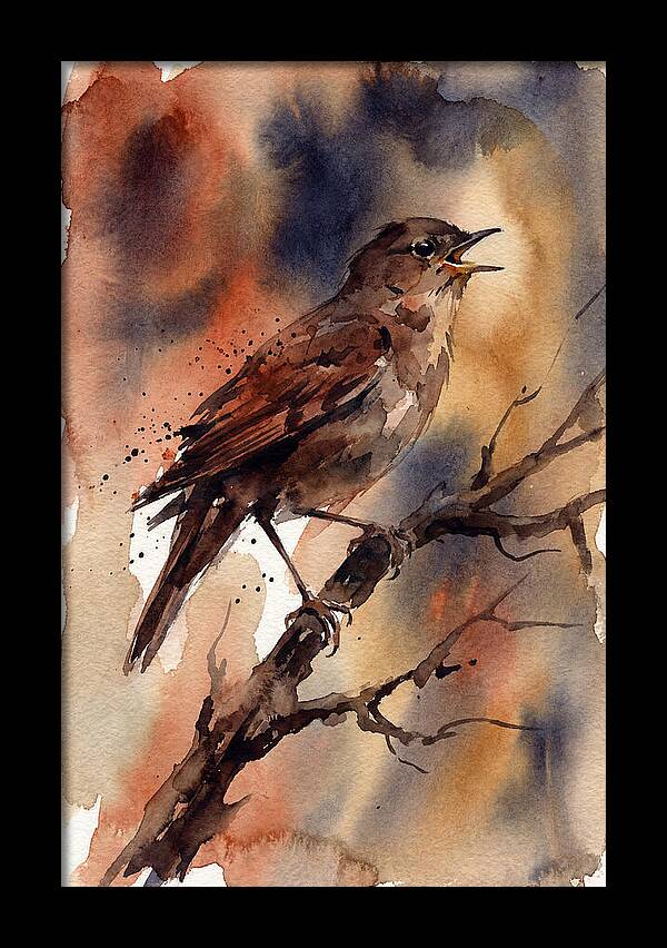 Nightingale Singing At Dusk