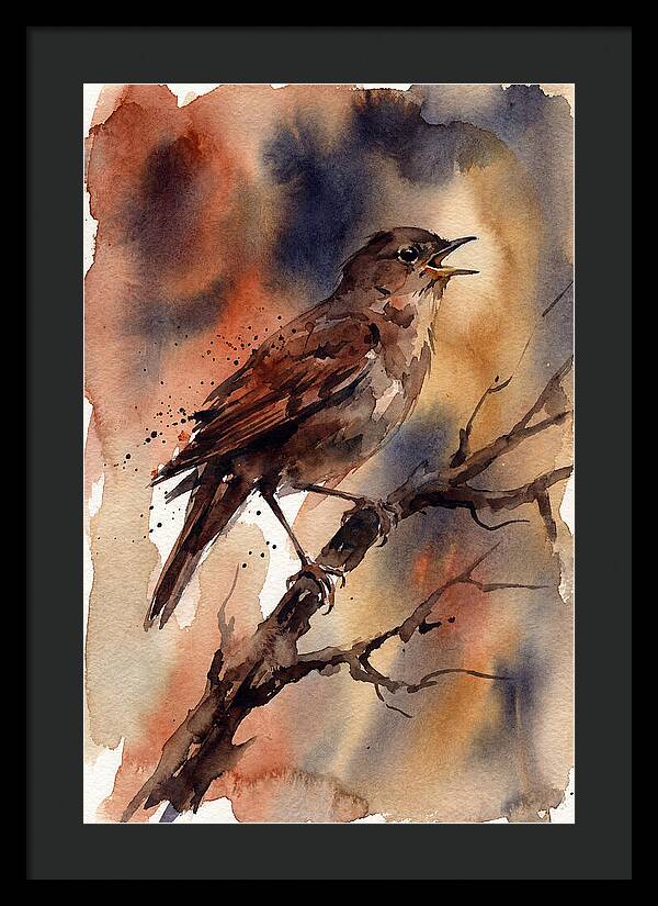 Nightingale Singing At Dusk