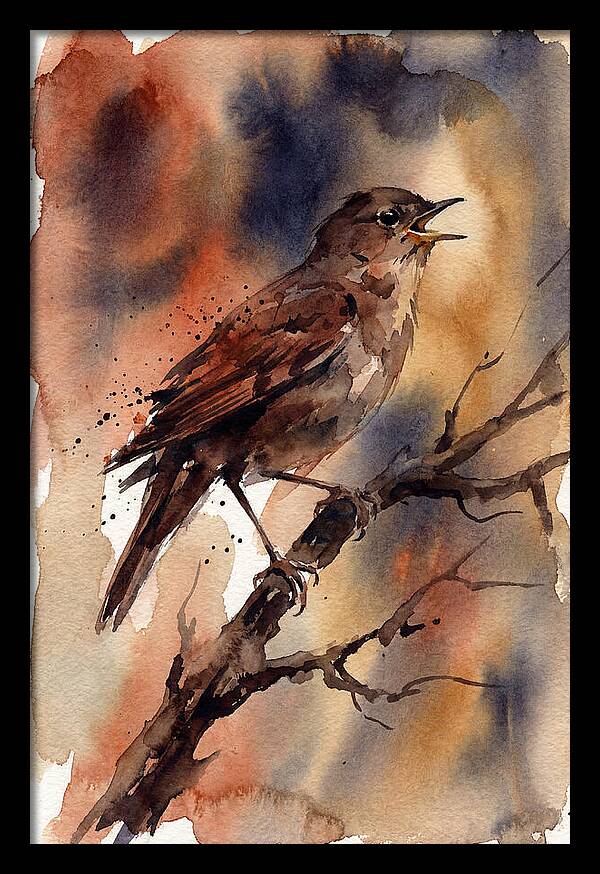 Nightingale Singing At Dusk