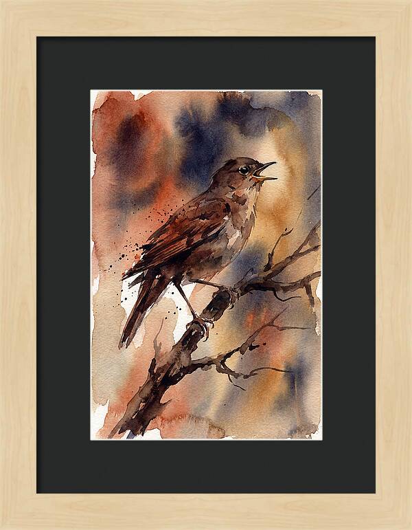 Nightingale Singing At Dusk