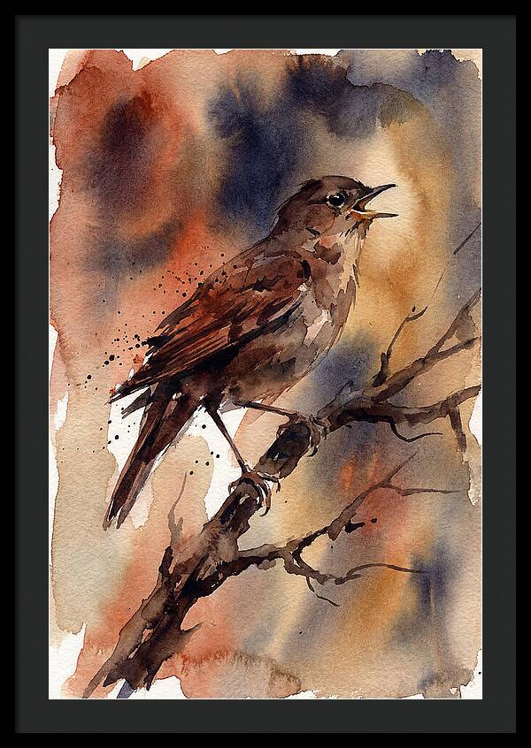 Nightingale Singing At Dusk