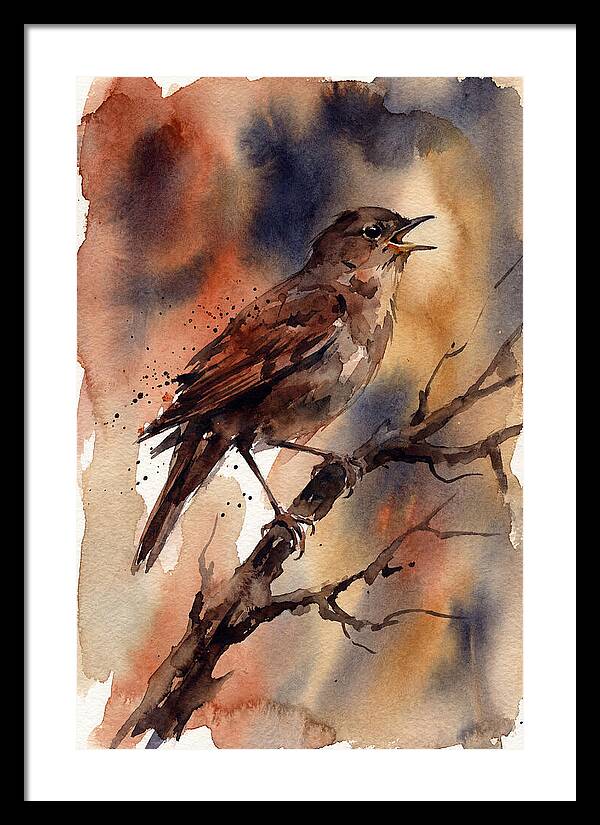 Nightingale Singing At Dusk