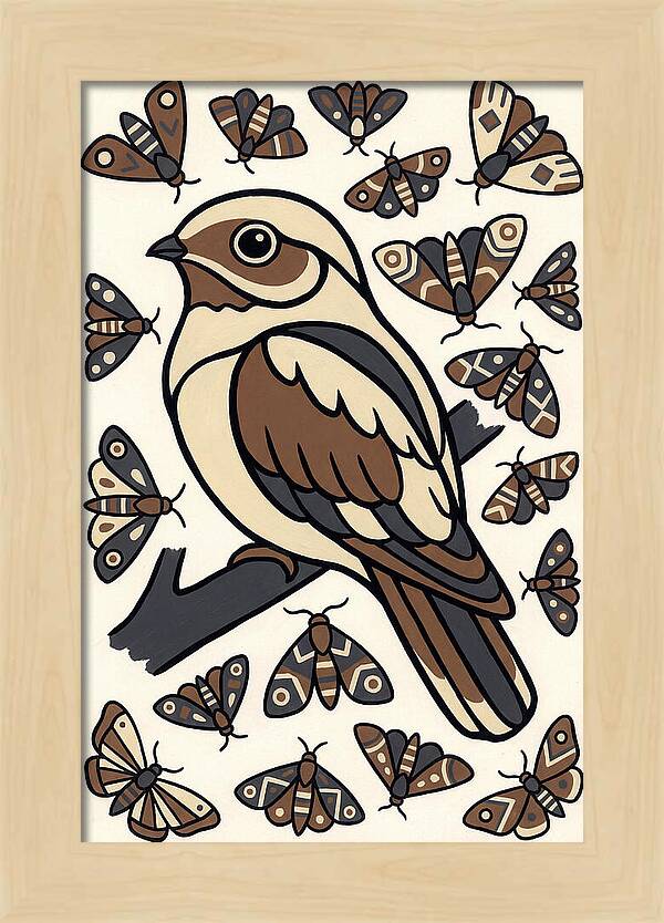 Nightjar Among Moths